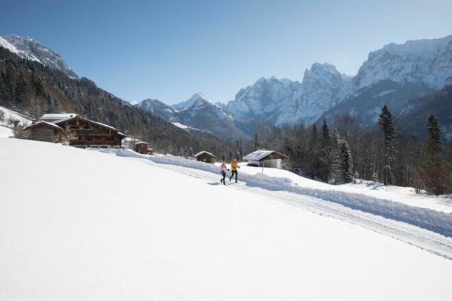 Winterwandern Kaisertal Winter Schnee Premium