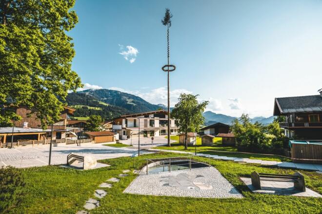 Scheffau_Ortsansicht_Wilder Kaiser