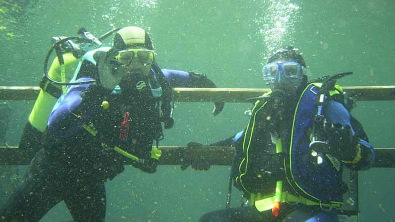 Taucher der Tauchschule Koralle