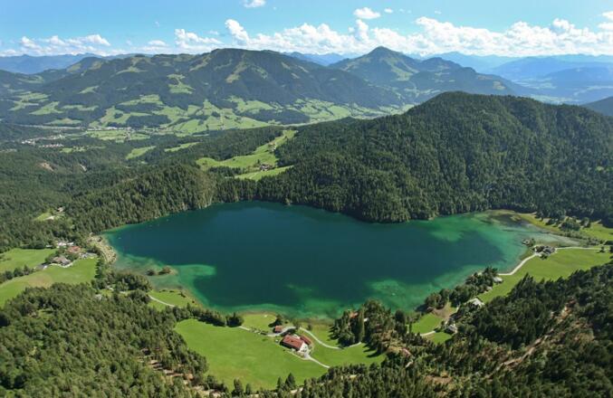 Scheffau_Hintersteiner See_Luftaufnahme_Wilder Kaiser
