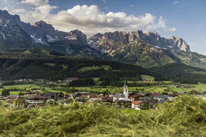 Ellmau_Ortsansicht_Panorama_Wilder Kaiser