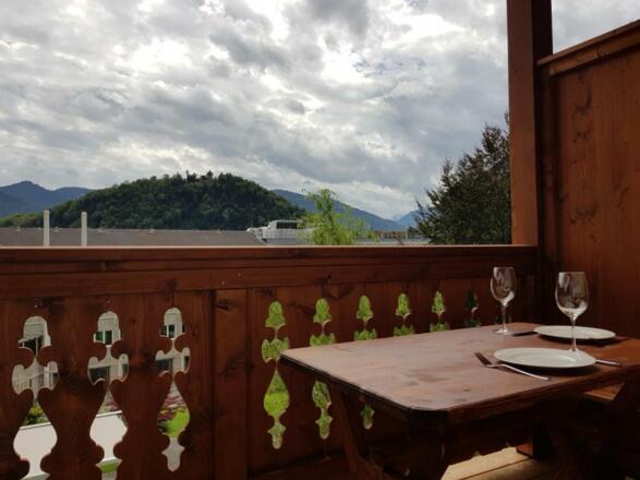 Aussicht vom Balkon
