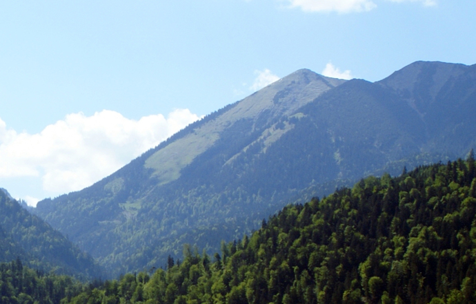Blick von Osten auf den Vorderen Felderkopf.