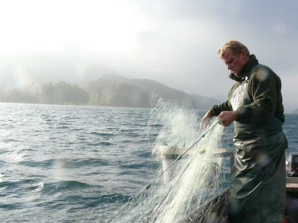 Schloss Fuschl Fischerei Fischer Hr Langmaier