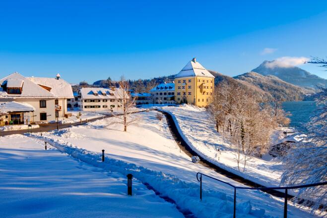 Aussenansicht Winter Schloss Fuschl Resort &amp; SPA