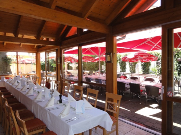 Wintergarten im Hotelgasthof