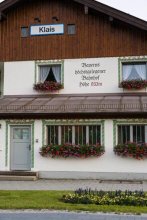 Der höchstgelegene Bahnhof ganz Bayerns in Klais