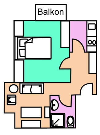 Umriss Ferienwohnung 312