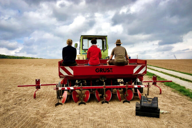 Carlbauer-Hof bei der Arbeit