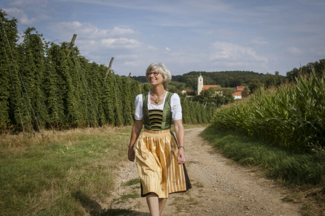 Hopfenbotschafterin Elisabeth Stiglmaier aus Attenhofen in der Hallertau