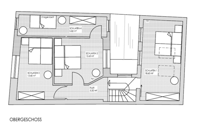 Grundriss 1. Obergeschoss