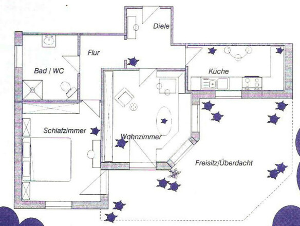 Ferienwohnung Holzapfel Bad Gögging Grundriss
