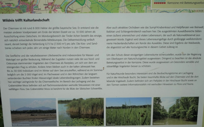 Übersichtstafel Naturschutzgebiet Achendelta