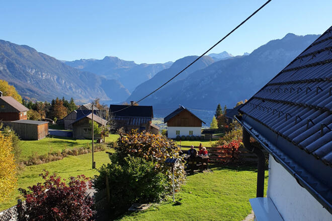 Ausblick Ferienhaus Bad Goisern