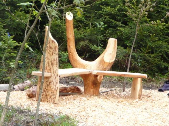 Bänke auf dem Besinnungspfad in Weitnau-Eisenbolz