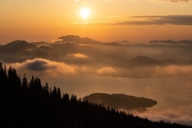 Frühmorgens Blick vom Simteberg
