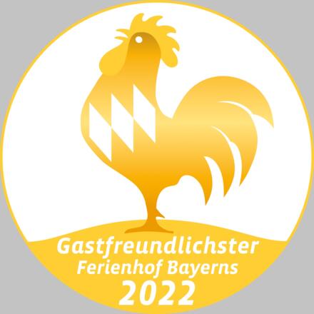 Auszeichnung Gastfreundlichster Ferienhof Bayerns 2022