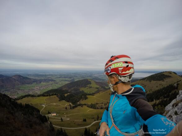 Gipfelselfi hoch über dem Chiemsee