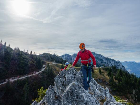 am Gipfel des Staffelstein
