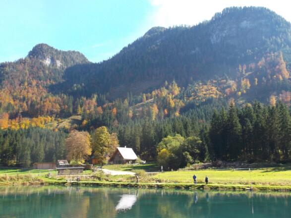 Jagdhaus Klaushofstube mit Forellenteich
