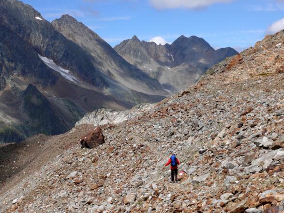 Auf dem Weg zur Elberfelder Hütte