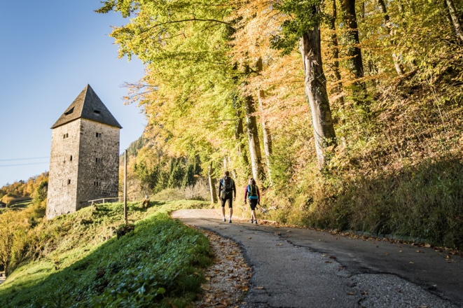 Der Ausgangspunkt der Tour: Der Schellenberger Wehrturm