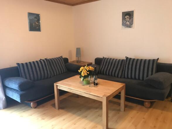 Wohnzimmer Ferienwohnung Haus Edelweiss