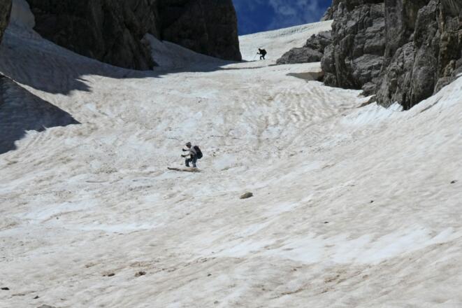 Abfahrt im Brentnerkar