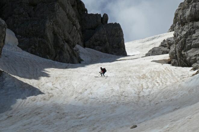 Abfahrt im Brentnerkar