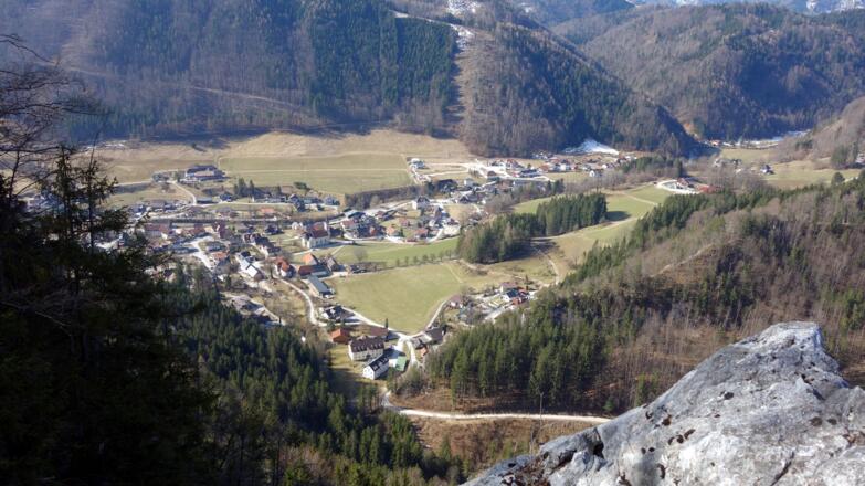 Tiefblick nach Steyrling