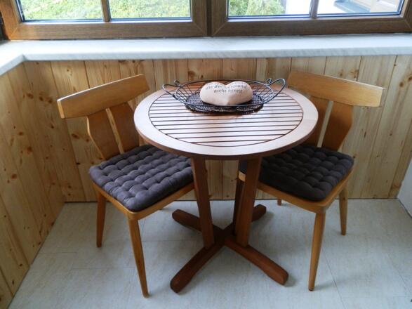 Sitzecke der Ferienwohnung Aschauer