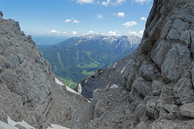 Blick vom Ausstieg aus dem Brentnerkar