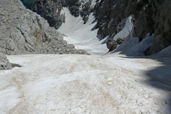 Abfahrtsblick ins Brentnerkar