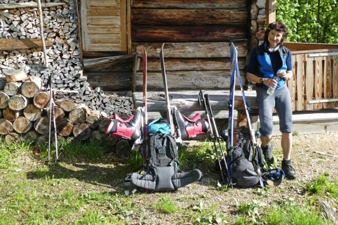 Rast bei der Jagdhütte