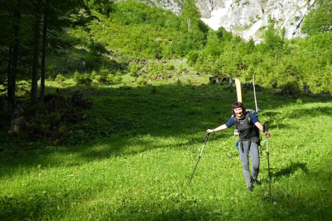 Am Zustieg zur Jagdhütte
