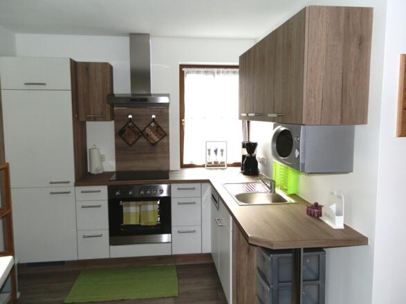 Küche der Ferienwohnung Aschauer