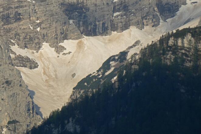 Teleblick aufs Brentnerkar von Hinterstoder