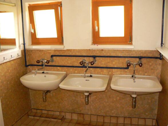 Waschraum der Selbstversorgerhütte