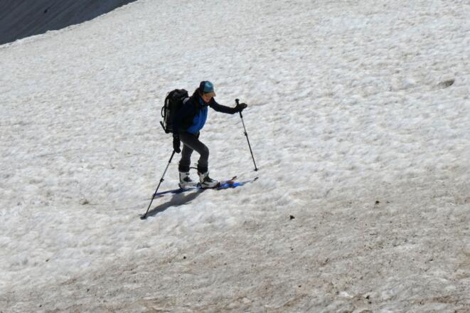 Skiaufstieg im oberen Brentnerkar