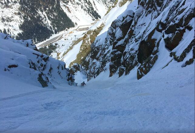 Unten die Gabelung der man sich links hält
