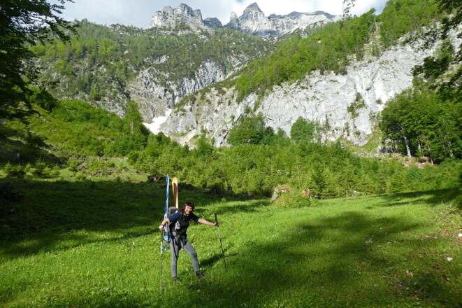 Am Zustieg zur Jagdhütte