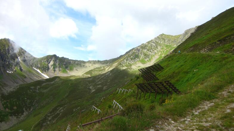 durch dieses Kar könnte man direkt zur Kellerjochhütte aufsteigen