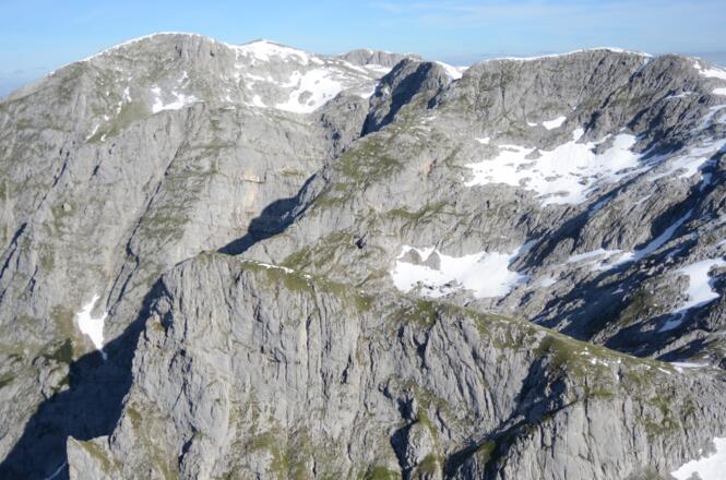 Eine Welt aus Fels ist das Tennengebirge - Blick vom Hochthron-Gipfel.