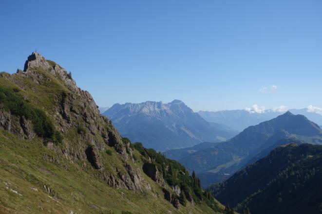 Nochmal der Marokka-Gipfel, dahinter der Leoganger Steinberg