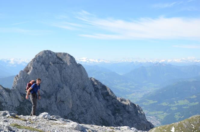 Rückblick auf Hochthron und Salzachtal vom Streitmandl