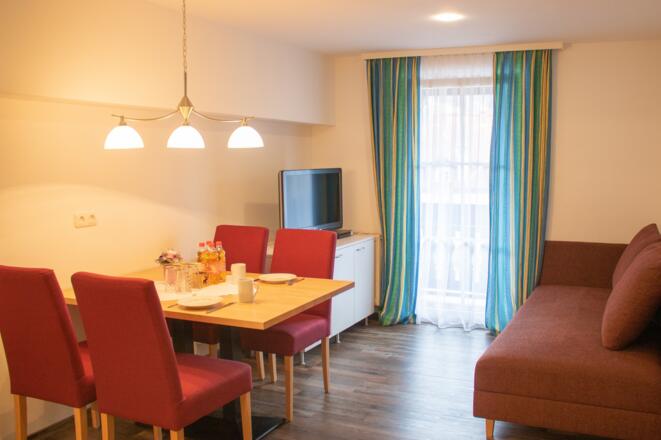 Ferienwohnung Wohn- und Essbereich
