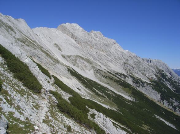 Höhenweg zur Bettelwurfhütte.
