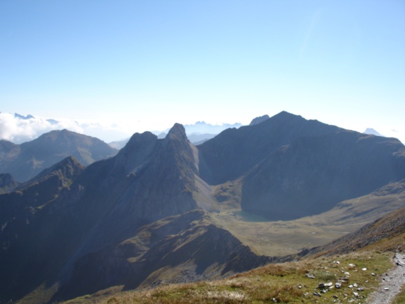 Am Grat oberhalb der Obstanserseehütte