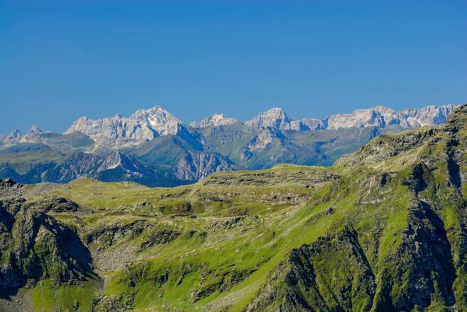 Blick auf Lienzer Dolomiten von Oberer Seescharte