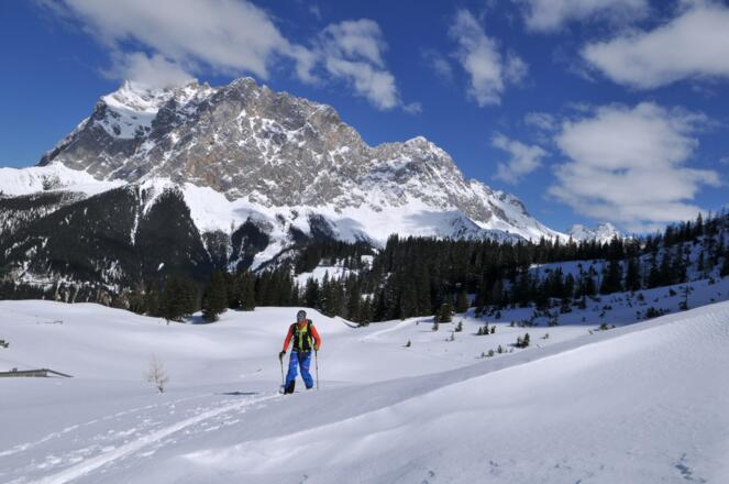 Bei der Seebenalm, Blick auf Schneefernerkopf
